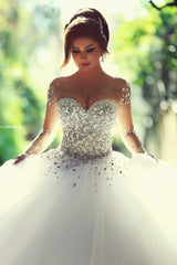 Check out this Luxurious Crystals Beading Long Sleevess Ball-Gown Wedding Dresses at stylesnuggle.com, extra coupons to save you a heap.