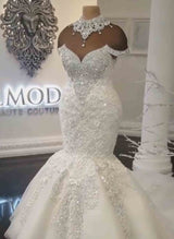 Do not know where to get your wedding dress for big day? Check out this Luxurious Off-the-Shoulder Mermaid Wedding Dresses at stylesnuggle, fast delivery worldwide.