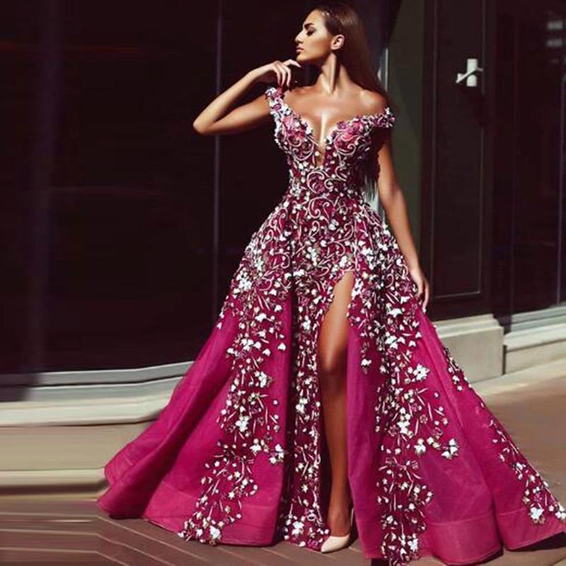 stylesnuggle offers Luxurious Fuchsha Sparkle Sequin Off-the-shoulder Overskirt Evening Dress On Sale at an affordable price from Tulle to A-line Floor-length skirts. Shop for gorgeous Sleeveless Prom Dresses collections for your big day.