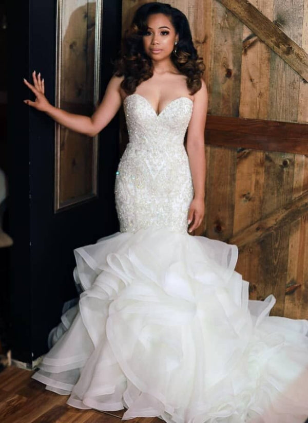 Get inspired with this Luxurious Mermaid Beading Wedding Dresses at stylesnuggle.com. 1000+ Styles to choose from, fast delivery worldwide, shop now.