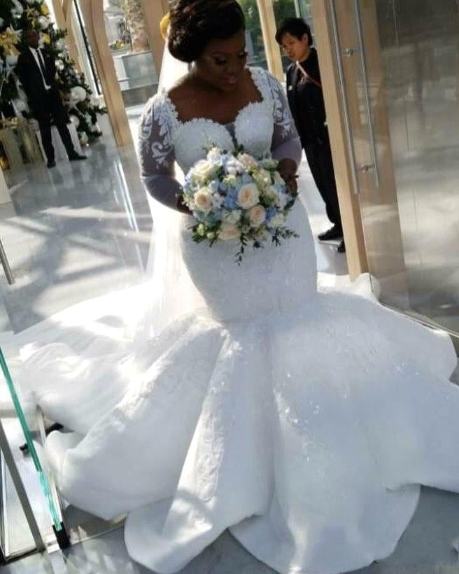 Check out this Luxurious Mermaid Lace Wedding Dresses at stylesnuggle.1000+ Styles to choose from, fast delivery worldwide, shop now.