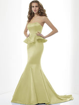 Charming Mermaid Sweetheart Sleeveless Long Satin Bridesmaid Dresses