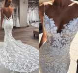 stylesnuggle has a great collection of Modern Applique Spaghetti-Strap Wedding Dresses Backless Sleeveless at an affordable price. Welcome to buy high quality from us