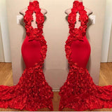 Rock a youthful,  playful look with our New Arrival Red Keyhole Mermaid Evening Gowns. Shop stylesnuggle with free shipping on cheap Chic Flowers Halter Sleeveless Long Prom Dresses available in all sizes and colors.