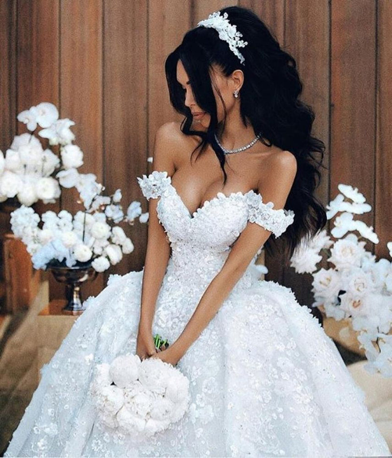 stylesnuggle custom made this off the shoulder appliques princess wedding dress in high quality, we sell dresses online all over the world. Also, extra discount are offered to our customs. We will try our best to satisfy everyoneone and make the dress f