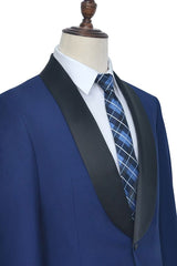 stylesnuggle has various cheap mens suits for prom, wedding or business. Shop this One Button Black Silk Shawl Lapel Wedding Suits for Men, Custom design Blue Mens Marriage Suits with free shipping and rush delivery. Special offers are offered to this Blue Single Breasted Shawl Lapel Two-piece mens suits.