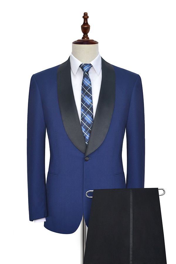 stylesnuggle has various cheap mens suits for prom, wedding or business. Shop this One Button Black Silk Shawl Lapel Wedding Suits for Men, Custom design Blue Mens Marriage Suits with free shipping and rush delivery. Special offers are offered to this Blue Single Breasted Shawl Lapel Two-piece mens suits.