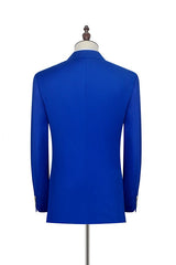 stylesnuggle has various Custom design mens suits for prom, wedding or business. Shop this Peak Lapel Royal Blue Double Breasted Mens Suits, Six Buttons Custom design Leisure Suits with free shipping and rush delivery. Special offers are offered to this Blue Double Breasted Peaked Lapel Two-piece mens suits.