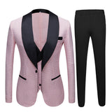 This Pink Shawl Lapel Dot Wedding Men Suits Online at stylesnuggle comes in all sizes for prom, wedding and business. Shop an amazing selection of Shawl Lapel Single Breasted Pink mens suits in cheap price.