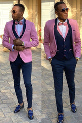 Buy Pink Shawl Lapel Three Pieces Slim Fit Men Suits for men from stylesnuggle. Huge collection of Shawl Lapel Single Breasted Men Suit sets at low offer price &amp; discounts, free shipping &amp; custom made. Order Now.