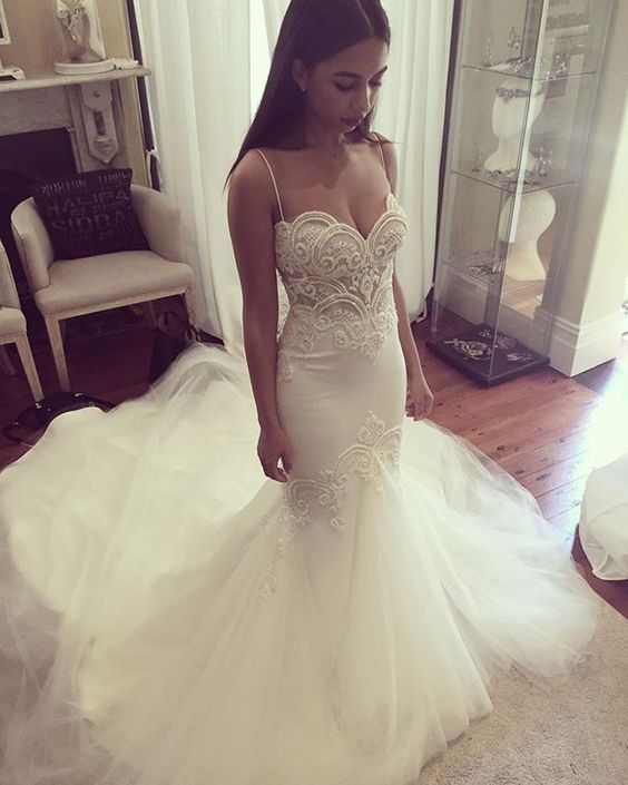 stylesnuggle custom made this mermaid summer bride dress, Bridal Gowns in high quality at factory price, offer extra discount and make you the most beautiful one in the party.