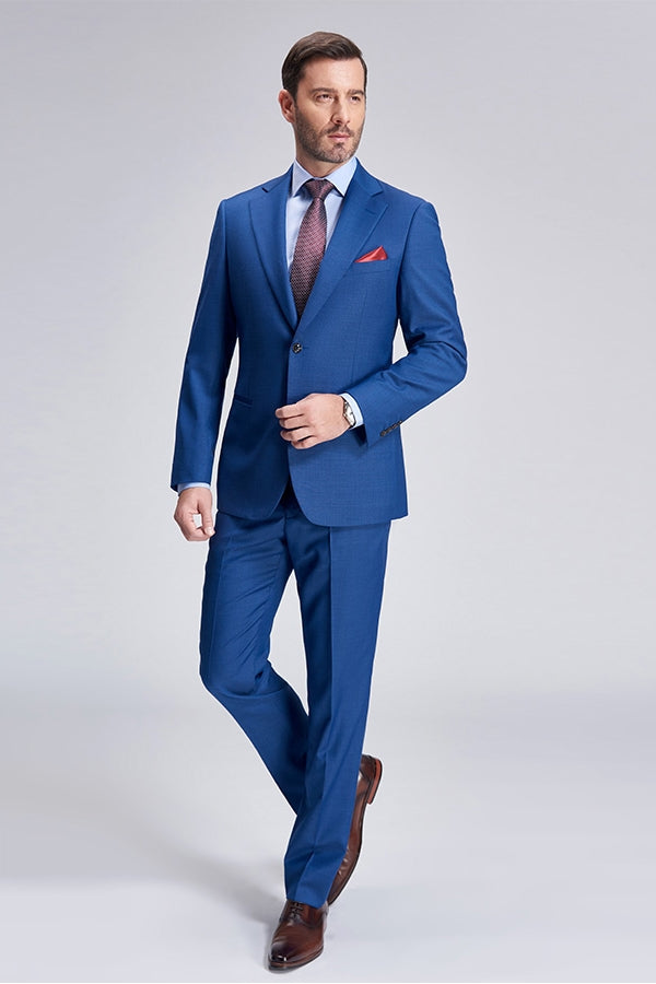 stylesnuggle made this Romantic Plaid Royal Blue Mens Suits for Business with rush order service. Discover the design of this Blue Plaid Single Breasted Notched Lapel mens suits for prom, wedding or formal business occasion.