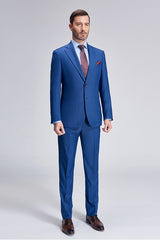 stylesnuggle made this Romantic Plaid Royal Blue Mens Suits for Business with rush order service. Discover the design of this Blue Plaid Single Breasted Notched Lapel mens suits for prom, wedding or formal business occasion.