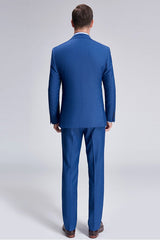 stylesnuggle made this Romantic Plaid Royal Blue Mens Suits for Business with rush order service. Discover the design of this Blue Plaid Single Breasted Notched Lapel mens suits for prom, wedding or formal business occasion.