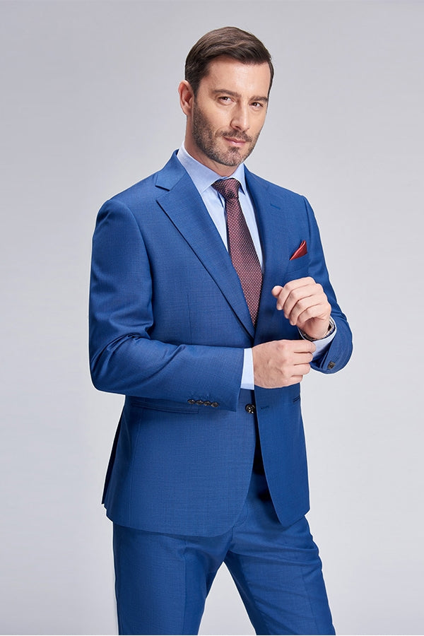 stylesnuggle made this Romantic Plaid Royal Blue Mens Suits for Business with rush order service. Discover the design of this Blue Plaid Single Breasted Notched Lapel mens suits for prom, wedding or formal business occasion.