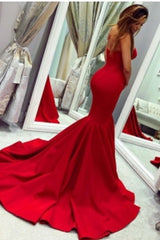 stylesnuggle offers new Sey Red Satin Mermaid Sleeveless Sweetheart Floor Length Backless Prom Dresses Evening Gowns With Zipper at cheap prices. It is a gorgeous Mermaid Prom Dresses, Evening Dresses in Satin,  which meets all your requirement.