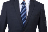 Looking for the Pricey Sharp-looking Plaid Grey Mens Suits, Notch Lapel Suits for Men online Find your Notched Lapel Single Breasted Two-piece Dark Gray mens suits for prom, wedding and business at stylesnuggle.