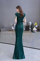 stylesnuggle offers Shining Sequined Emerald Green Mermaid Cap sleeve Long Prom Party Gowns at a cheap price from Prom Dresses, Evening Dresses, Homecoming Dresses, Quinceanera dresses collection. Free Fast shipping on affordable Prom Dresses, Evening Dresses, Homecoming Dresses, Quinceanera dresses On Sale.