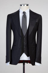 The Bespoke Peaked Lapel Single Breasted Men Suit is an essential part of any wardrobe. Whether you need a sharp business suit, a Custom design black tie evening look or a wedding or prom suit, you will find the perfect fit in stylesnuggle collection.Custom made this Simple Black Peaked Lapel Fashion Slim Fit Formal Men Suits with rush order service.