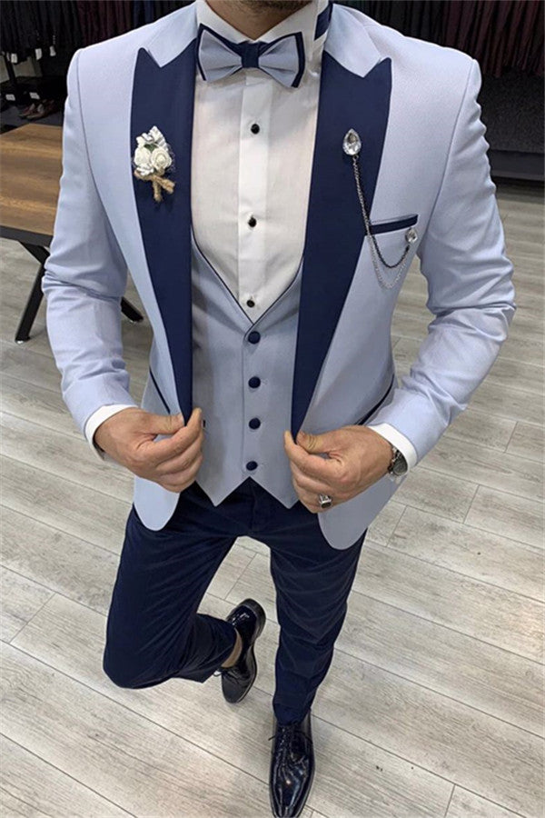 Shop for Sky Blue Peaked Lapel Slim Fit Peaked Lapel Men Suits in stylesnuggle at best prices.Find the best Sky Blue Peaked Lapel slim fit Men Suits with affordable price.