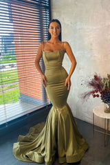 stylesnuggle offers Slim Mermaid Prom Party GownsCharming Spaghetti at a good price from Stretch Satin to Mermaid Floor-length hem. Gorgeous yet affordable Sleeveless Prom Dresses, Evening Dresses.