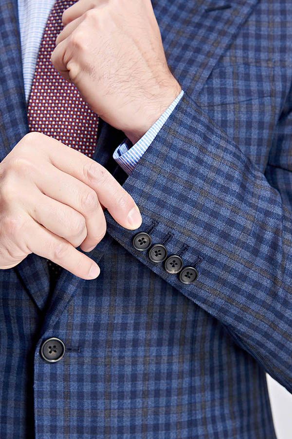 This Small Checked Pattern Gentle Mens Suits, Peak Lapel Blue Suits for Men at stylesnuggle comes in all sizes for prom, wedding and business. Shop an amazing selection of Peaked Lapel Single Breasted Blue mens suits in discount price.