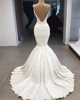 stylesnuggle custom made you this Spaghetti Straps Lace Fit and Flare Wedding Dresses at factory price, fast delivery worldwide.