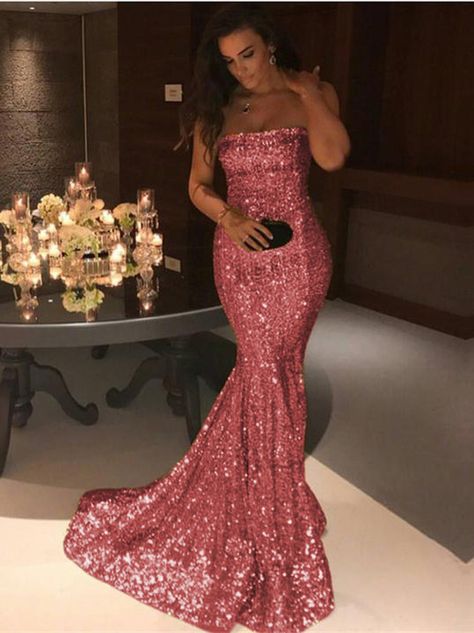 stylesnuggle custom made this Chic mermaid gold sequins New Arrival formal dress in high quality,  we sell dresses On Sale all over the world. Also,  extra discount are offered to our customers. We will try our best to satisfy everyone and make the dress fit you.