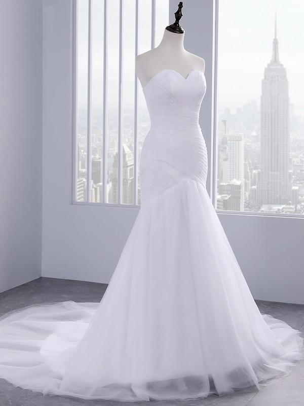 Wanna get a perfect dress online? Check out this Strapless Sweetheart Mermaid Wedding Dresses at stylesnuggle, it comes in all sizes and colors. Shop a selection of formal dresses for special occasion and weddings at reasonable price.