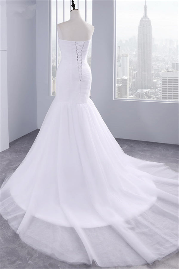 Wanna get a perfect dress online? Check out this Strapless Sweetheart Mermaid Wedding Dresses at stylesnuggle, it comes in all sizes and colors. Shop a selection of formal dresses for special occasion and weddings at reasonable price.