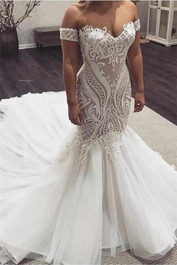 stylesnuggle.com supplies you Sweetheart Luxurious Mermaid Court Train Beach Wedding Dress at reasonable price. Fast delivery worldwide. 