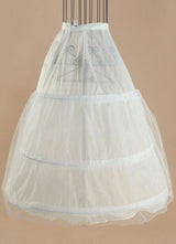 Tulle Ivory A Line Layer 3 Hoop Wedding Petticoat-stylesnuggle