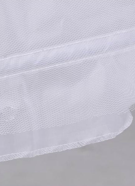 Tulle Ivory A Line Layer 3 Hoop Wedding Petticoat-stylesnuggle