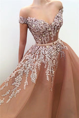 Looking for a Unique Off-the-Shoulder Sweetheart Long Prom Party Gowns? stylesnuggle custom made you multiple affordable Ball Gown Applqiues Sleeveless Affordable Prom Party Gowns with 30 colors available.