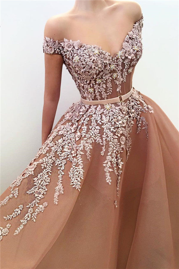 Looking for a Unique Off-the-Shoulder Sweetheart Long Prom Party Gowns? stylesnuggle custom made you multiple affordable Ball Gown Applqiues Sleeveless Affordable Prom Party Gowns with 30 colors available.