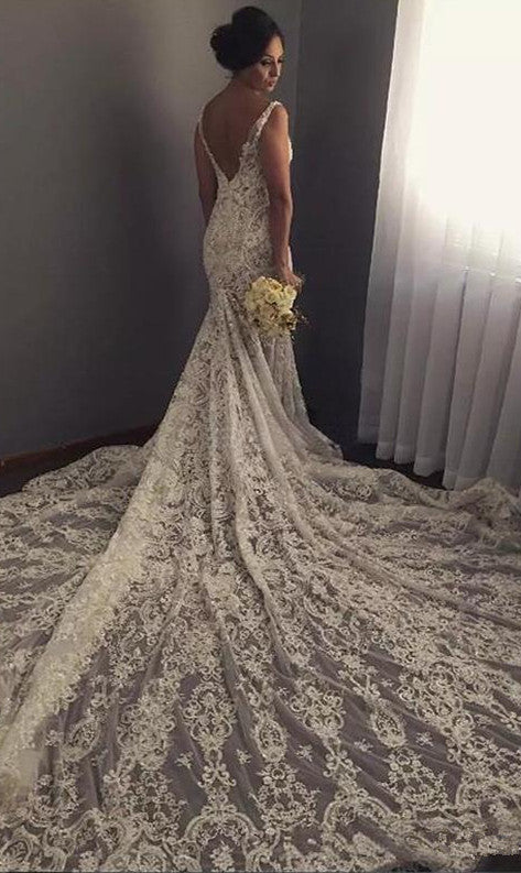 stylesnuggle custom made this lace Bridal Gowns online, we sell dresses online all over the world. Also, extra discount are offered to our customs. We will try our best to satisfy everyoneone and make the dress fit you well.