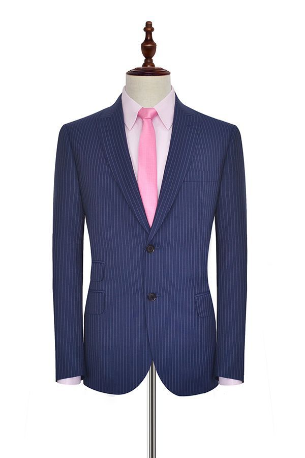 stylesnuggle has various Custom design mens suits for prom, wedding or business. Shop this Vertical Stripes Peak Lapel Mens Suits for Business, Two Buttons Navy Blue Suits for Men with free shipping and rush delivery. Special offers are offered to this Dark Navy Single Breasted Peaked Lapel Two-piece mens suits.