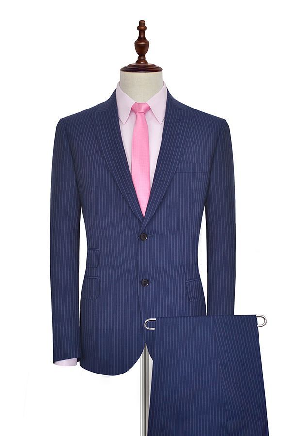 stylesnuggle has various Custom design mens suits for prom, wedding or business. Shop this Vertical Stripes Peak Lapel Mens Suits for Business, Two Buttons Navy Blue Suits for Men with free shipping and rush delivery. Special offers are offered to this Dark Navy Single Breasted Peaked Lapel Two-piece mens suits.