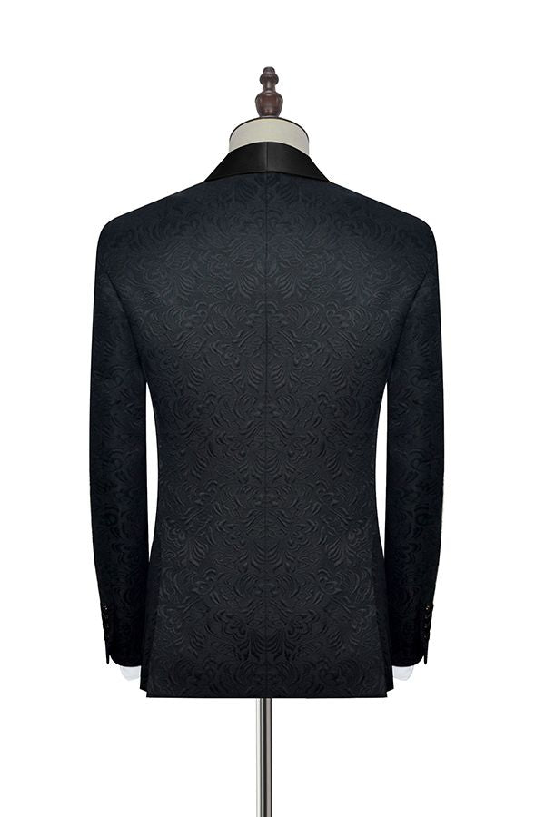 This Well-cut Black Jacquard Wedding Tuxedo for Men, Shawl Lapel Silk One Button Wedding Suits at stylesnuggle comes in all sizes for prom, wedding and business. Shop an amazing selection of Shawl Lapel Single Breasted Black mens suits in cheap price.