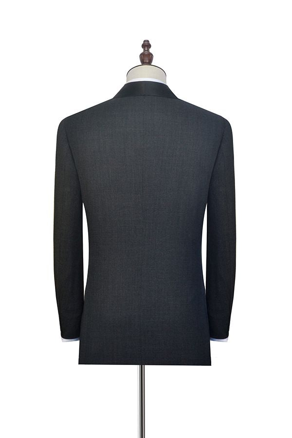 This Well-cut Dark Grey Black Shawl Collar Wedding Tuxedos, Two Buttons Wedding Suits for Men at stylesnuggle comes in all sizes for prom, wedding and business. Shop an amazing selection of Shawl Lapel Single Breasted Black mens suits in cheap price.