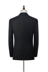 stylesnuggle has various Custom design mens suits for prom, wedding or business. Shop this Well-cut Peak Lapel Plaid Two Button Black Mens Suits for Business with free shipping and rush delivery. Special offers are offered to this Black Single Breasted Peaked Lapel Two-piece mens suits.