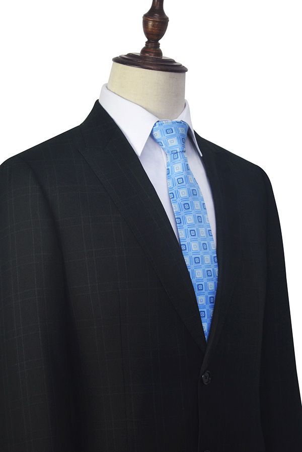 stylesnuggle has various Custom design mens suits for prom, wedding or business. Shop this Well-cut Peak Lapel Plaid Two Button Black Mens Suits for Business with free shipping and rush delivery. Special offers are offered to this Black Single Breasted Peaked Lapel Two-piece mens suits.