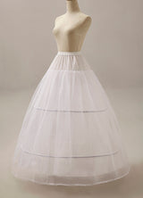 White Ball Gown crinoline 2 hoop 2 Tier bridal slip Wedding Petticoat-stylesnuggle