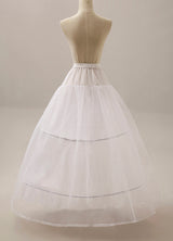 White Ball Gown crinoline 2 hoop 2 Tier bridal slip Wedding Petticoat-stylesnuggle