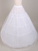 White Ball Gown Style Bridal Petticoat with Drawstring Waist-stylesnuggle