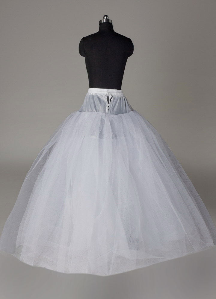 White full gown 4 tier bridal crinoline slip Wedding Petticoat-stylesnuggle