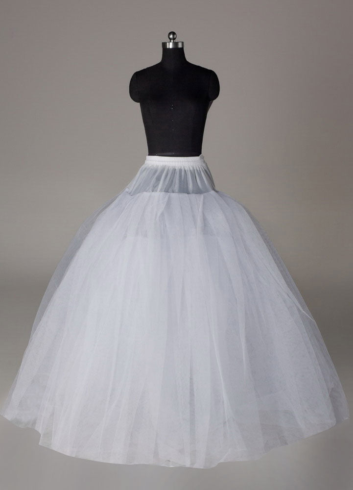 White full gown 4 tier bridal crinoline slip Wedding Petticoat-stylesnuggle