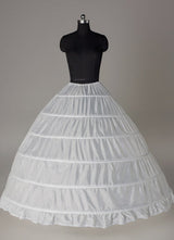 White Taffeta Full Gown Slip Bridal crinoline Wedding Petticoat-stylesnuggle